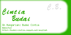 cintia budai business card